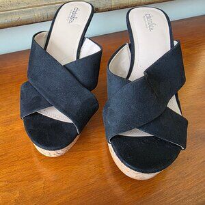 Charles by Charles David Wedge Mule Platform Sandals NWT